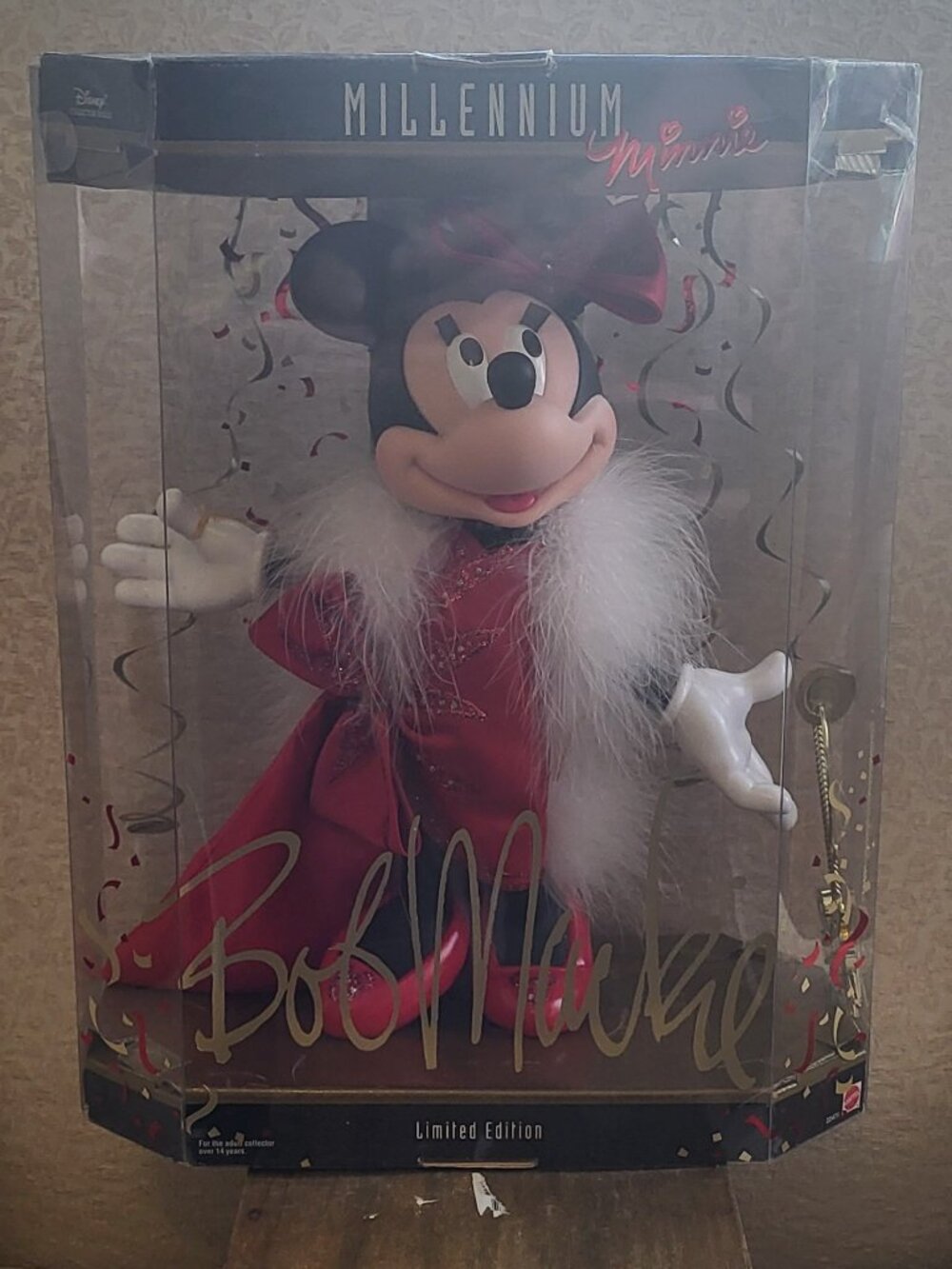 Disney Bob Mackie Millennium Minnie Mouse Doll Limited Edition 1999 Mattel